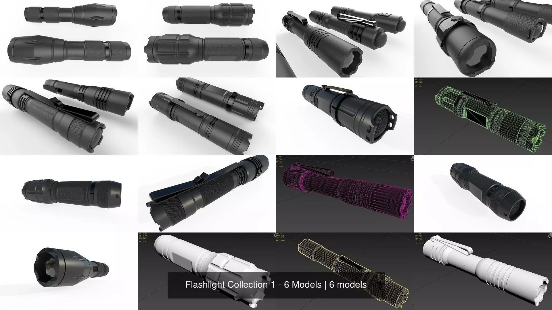 Flashlight Collection 1 - 6 Models _1