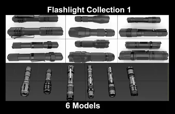 Flashlight Collection 1 - 6 Models 