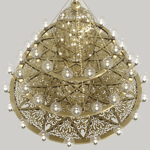 lamp Pendant oriental 2021-03 3D model