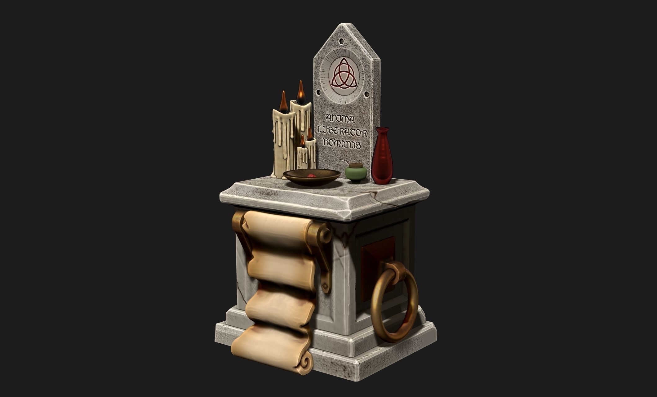 Altar of Protection - Wargames - Boardgames - Dioramas - Railway 3D print model_1