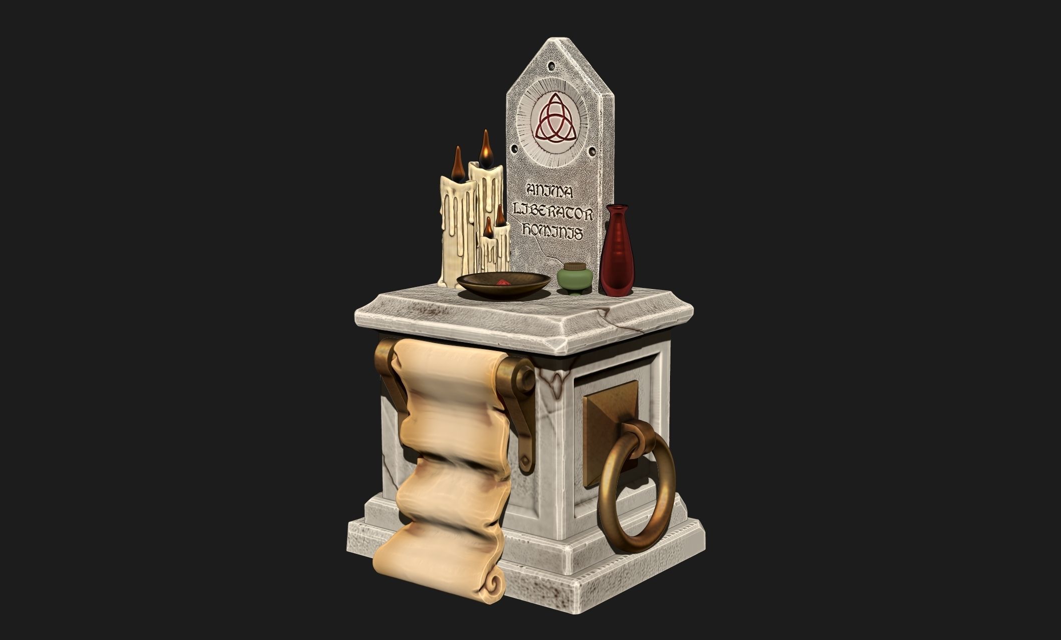 Altar of Protection - Wargames - Boardgames - Dioramas - Railway 3D print model_5