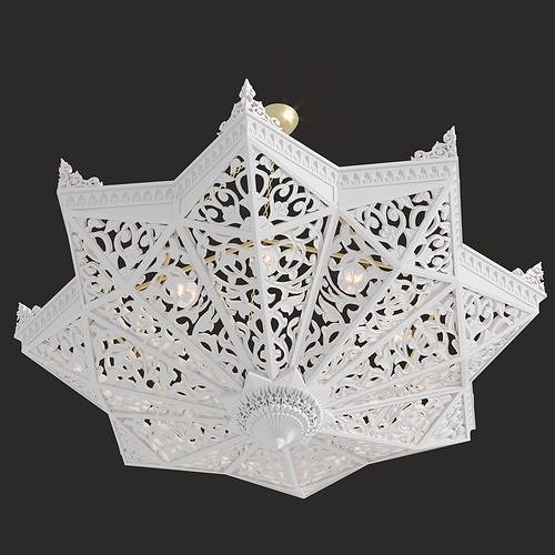 lamp Pendant oriental 2021-04 3D model