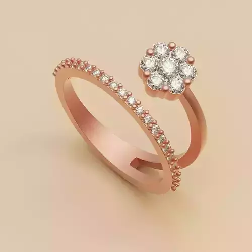 Diamond Ring Flower