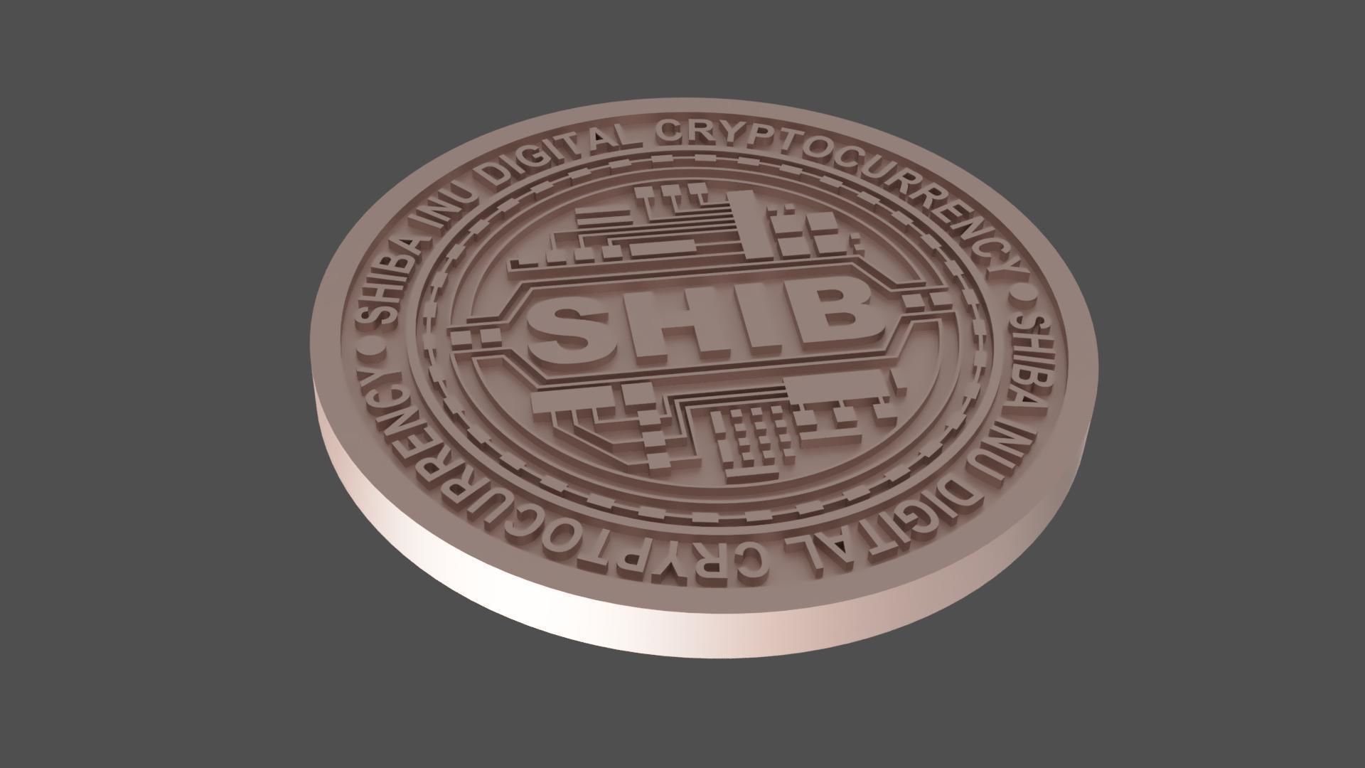 Shiba Inu Coin 3d Model - SHIB STL 3d Print 3D print model_2