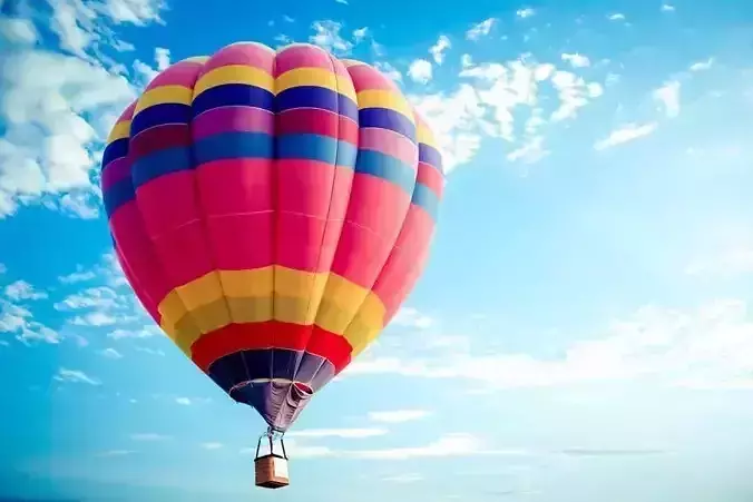 Colorful Air Balloon 3D Model 3D model