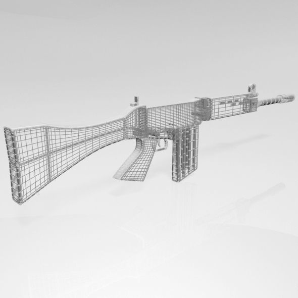 FN FAL Rifle 01 3D model_5