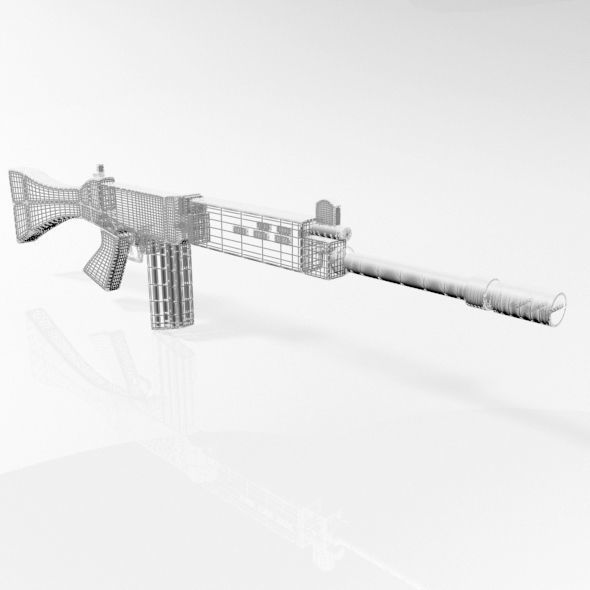 FN FAL Rifle 01 3D model_6