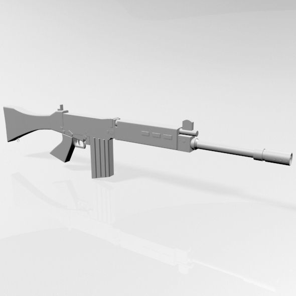 FN FAL Rifle 01 3D model_1