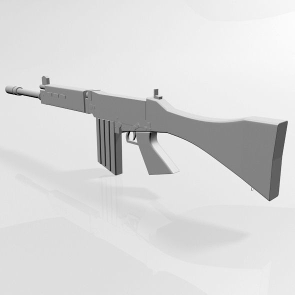 FN FAL Rifle 01 3D model_3