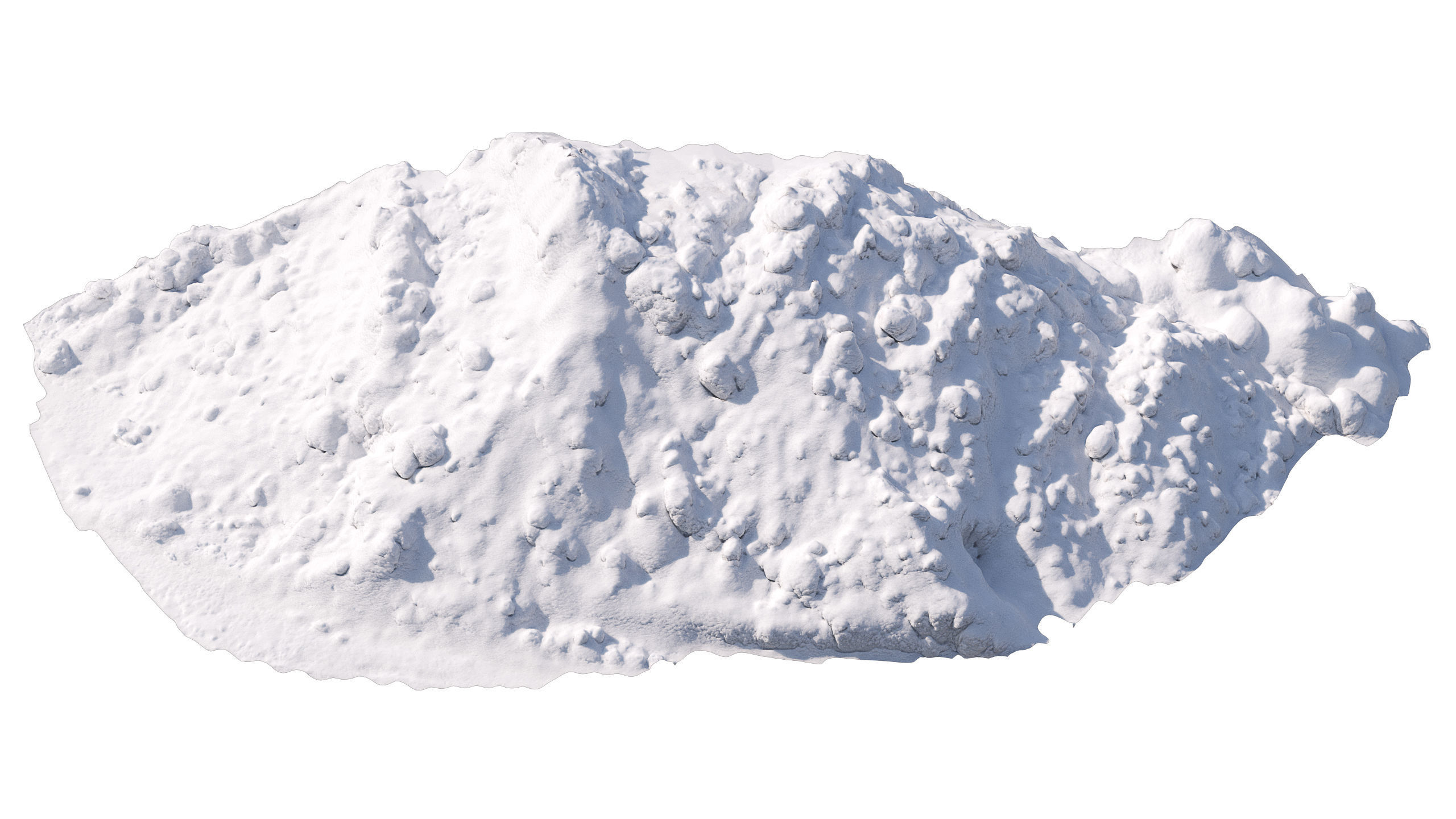 Snow wall Mountain 3D model_7