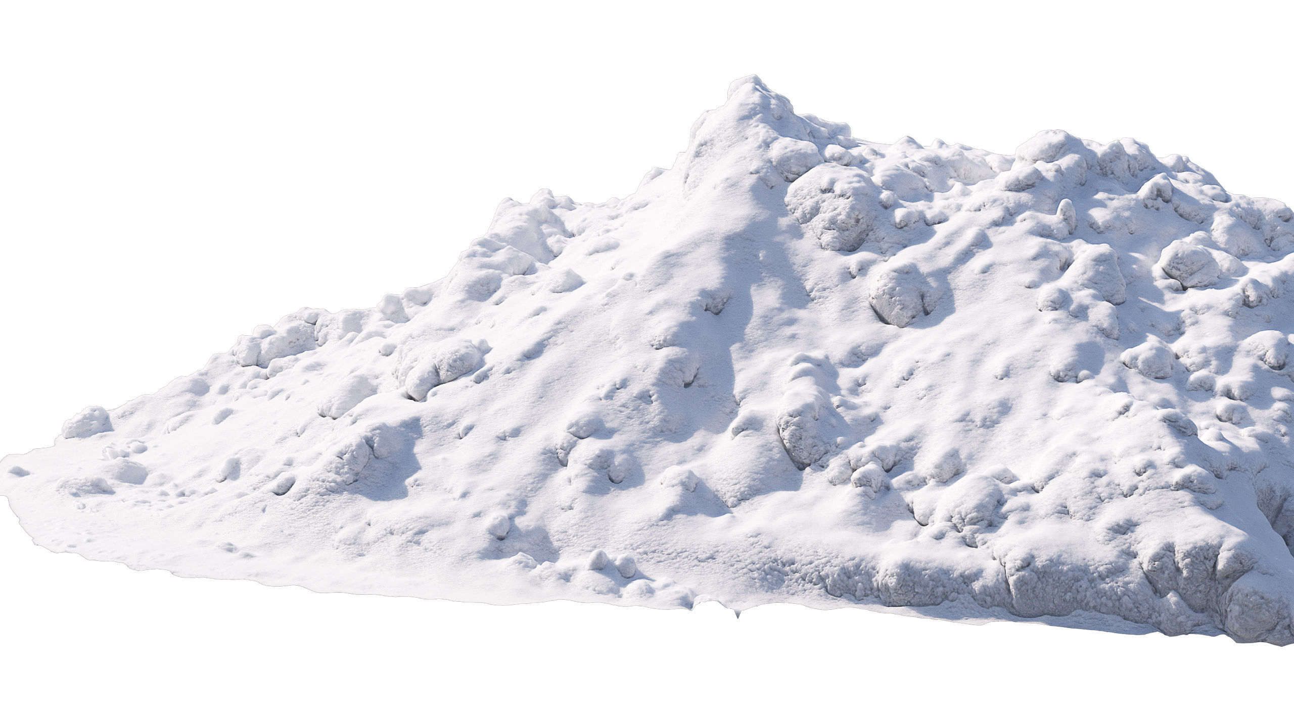 Snow wall Mountain 3D model_5