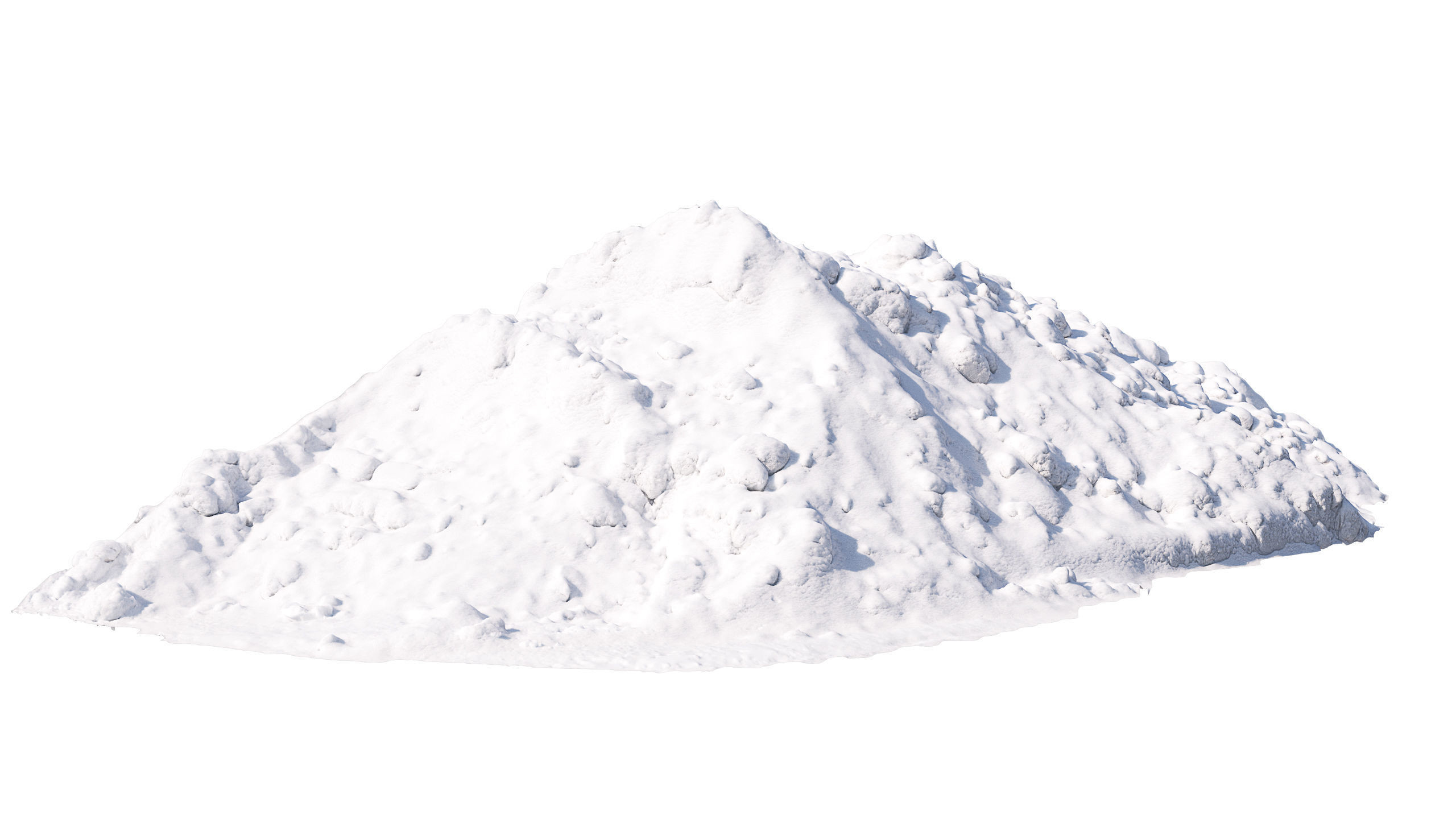 Snow wall Mountain 3D model_1