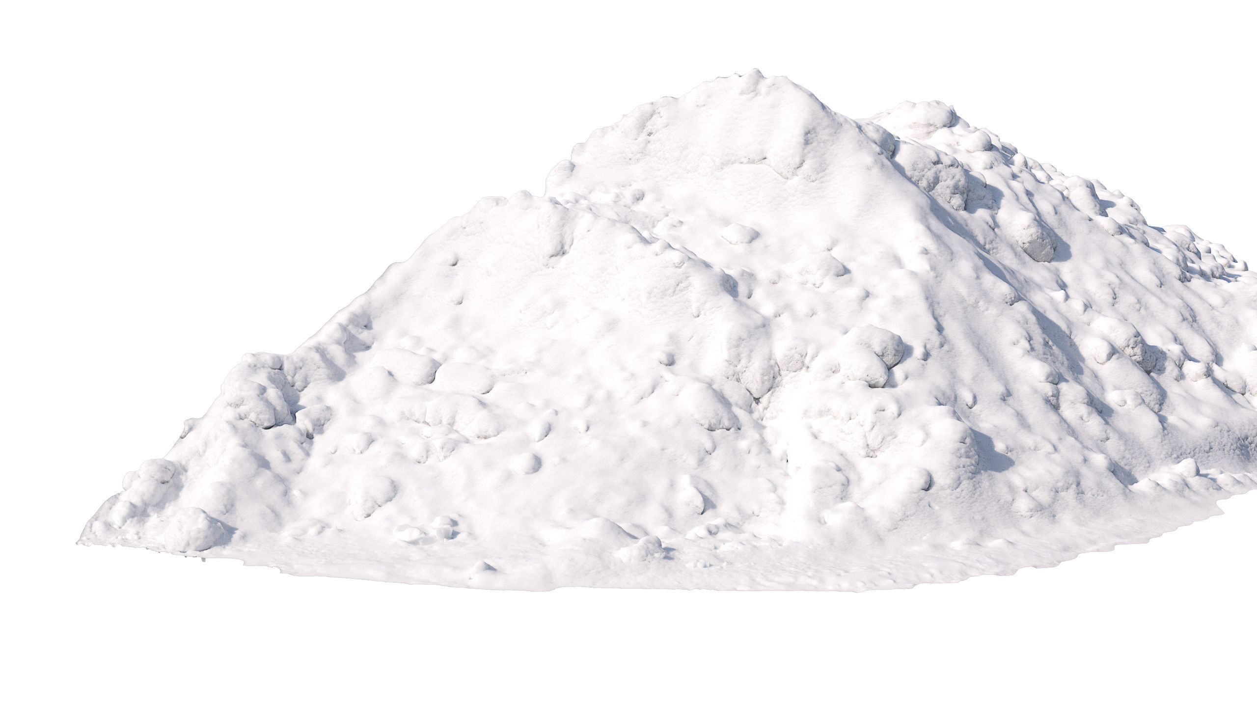 Snow wall Mountain 3D model_6