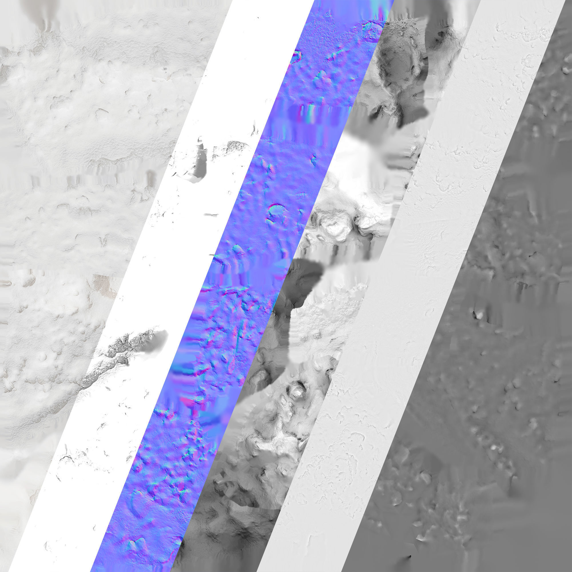 Snow wall Mountain 3D model_13