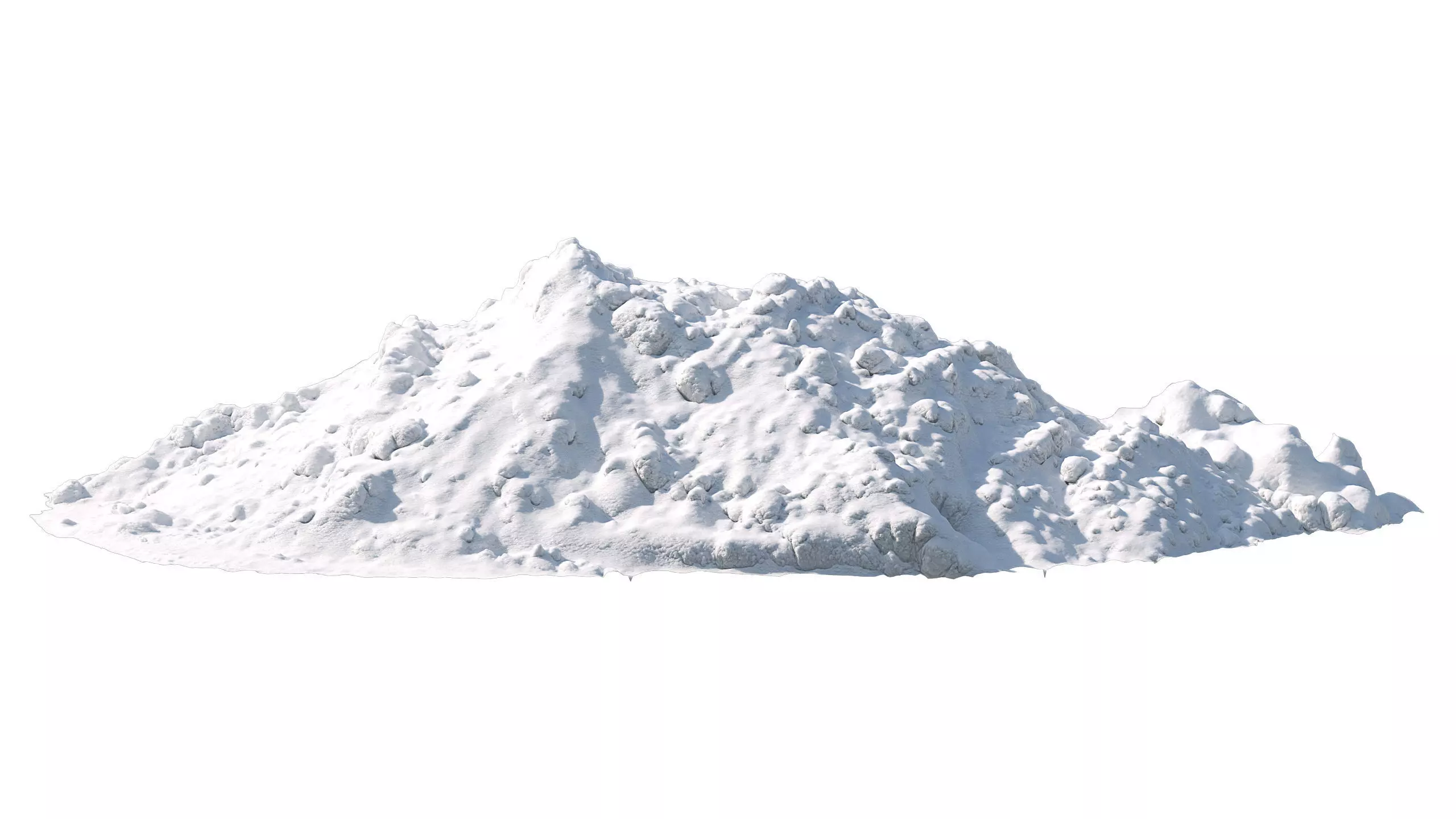 Snow wall Mountain 3D model_0