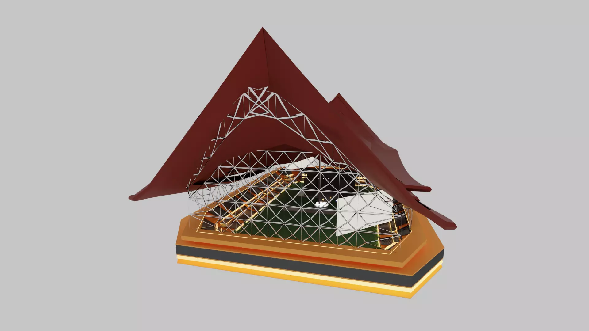 Minangkabau Stadium 3D model_0