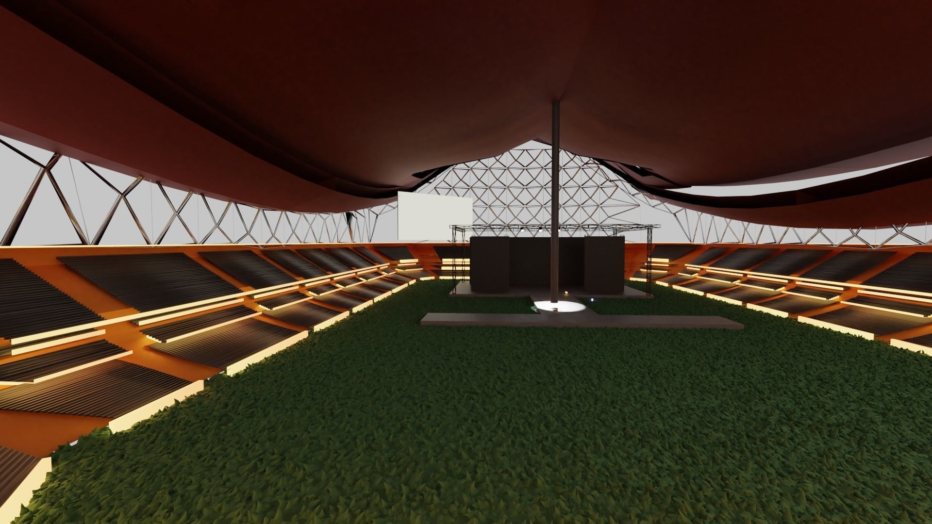 Minangkabau Stadium 3D model_2