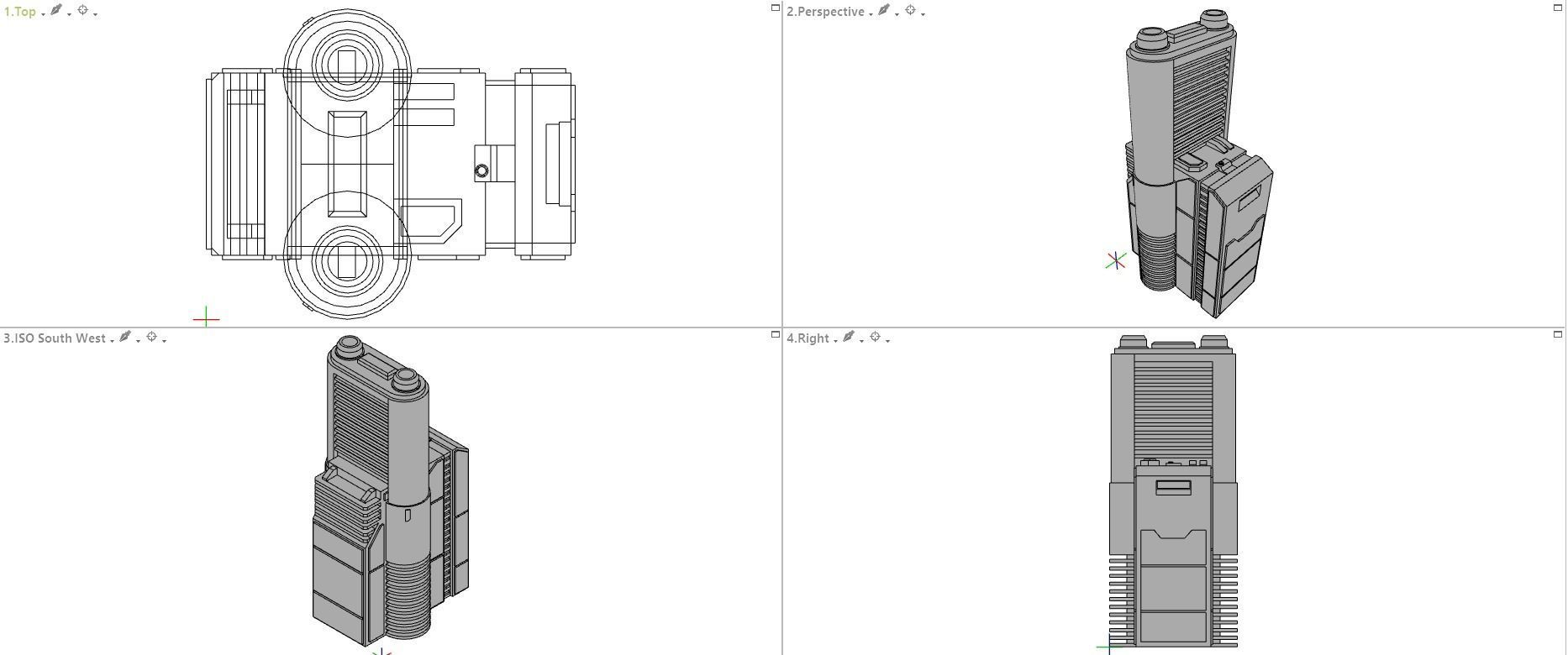 Sci-Fi building dressing kitbash PACK - 5  Low-poly 3D model_15