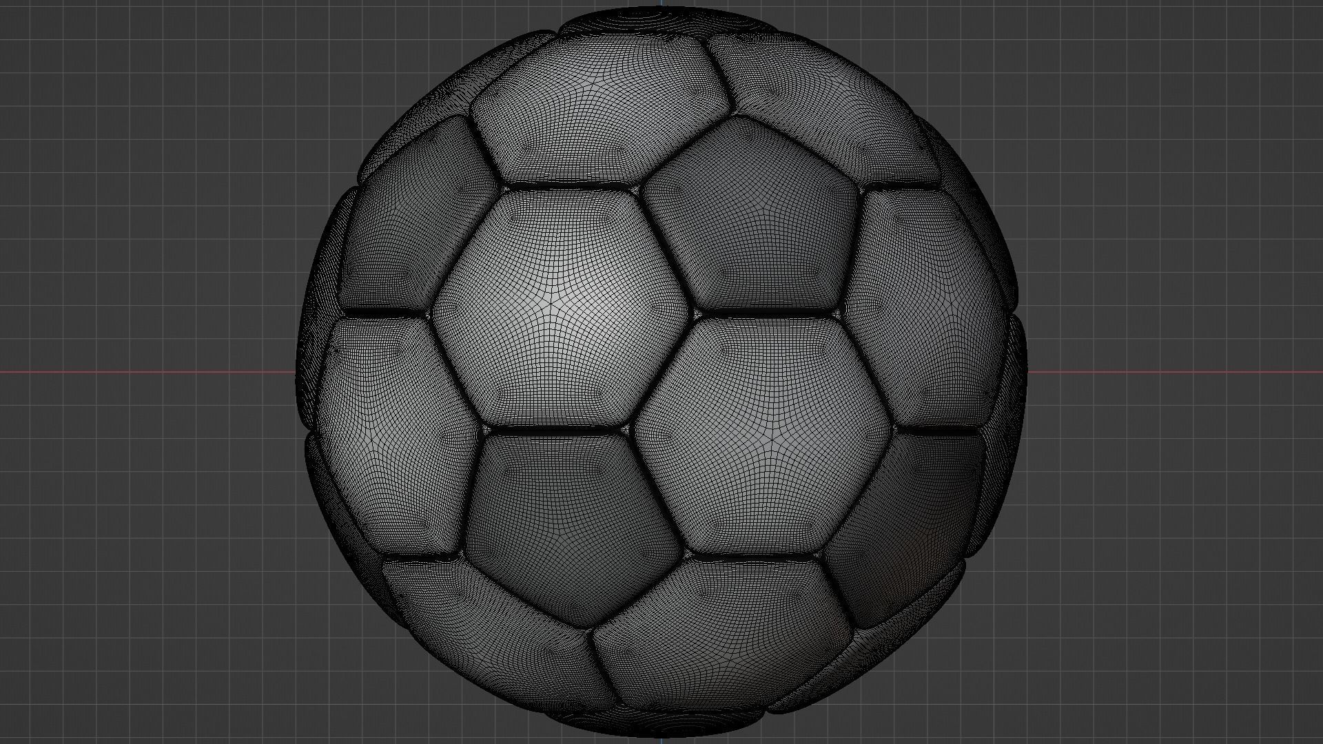 Soccer Ball 3D Model Low-poly 3D model_5