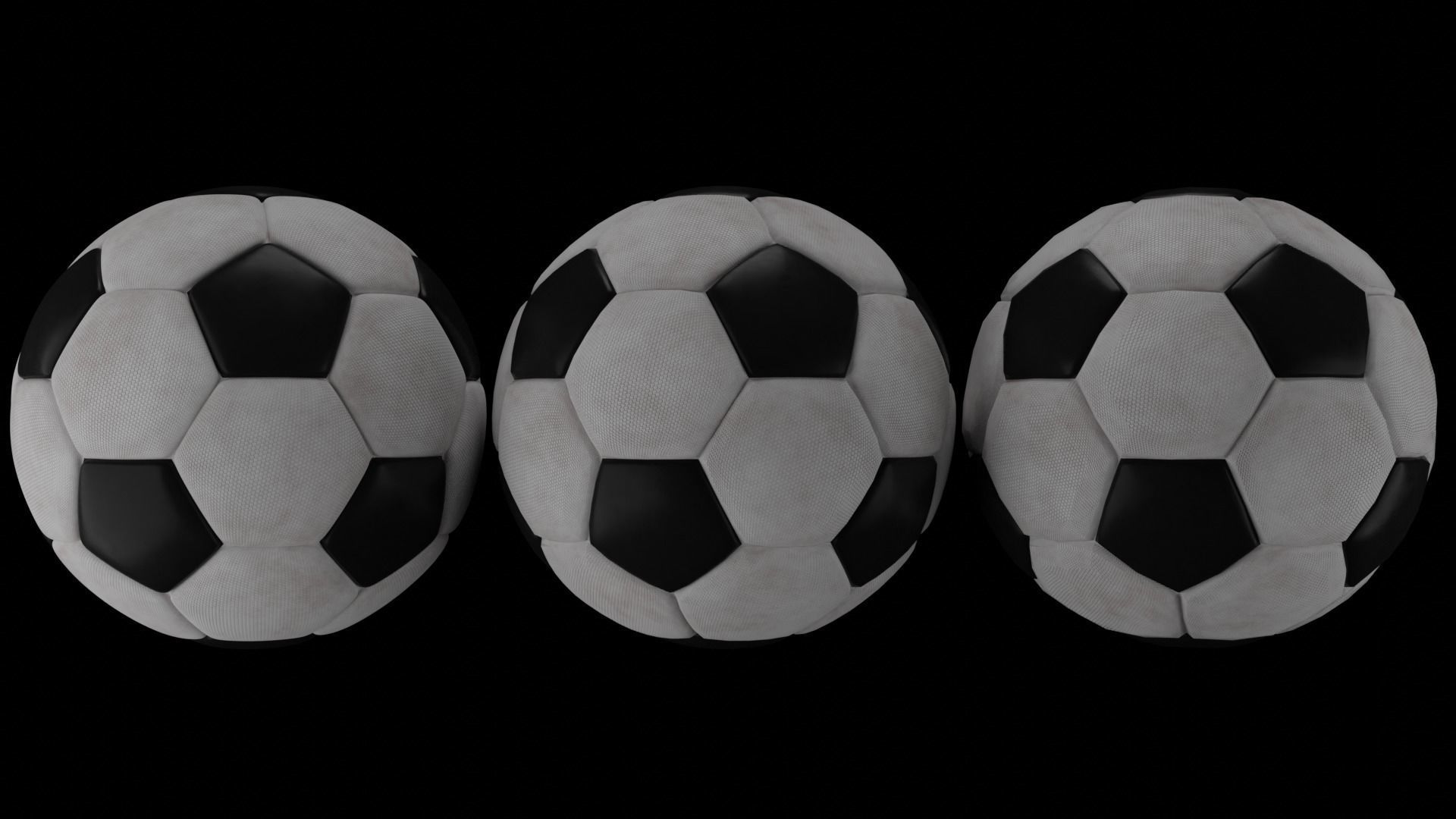 Soccer Ball 3D Model Low-poly 3D model_2