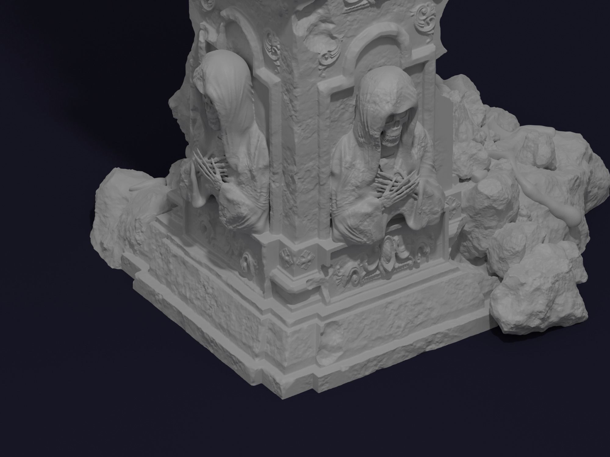 Venom and Symbiote Spider-Man 2 style 3D print model_11