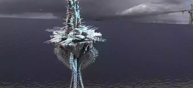 Dragon  Mountain with Dragon Tower