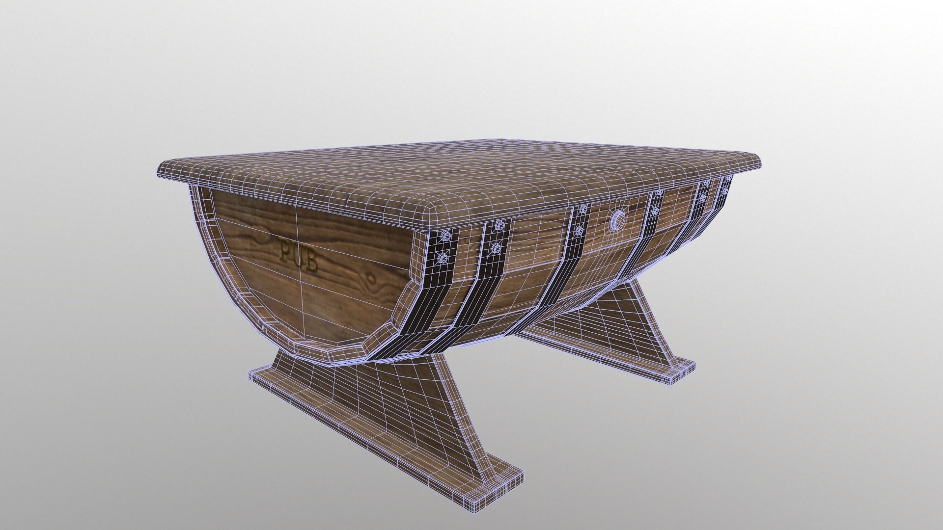 table-barrel barrel stool 3D model_7