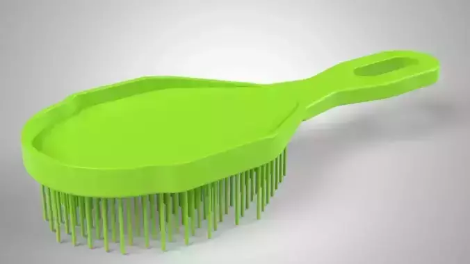 Green hairbrush 