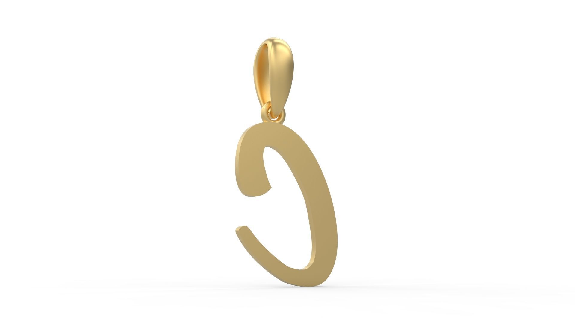 Initial Letters Pendant Rosala C 3D print model_3