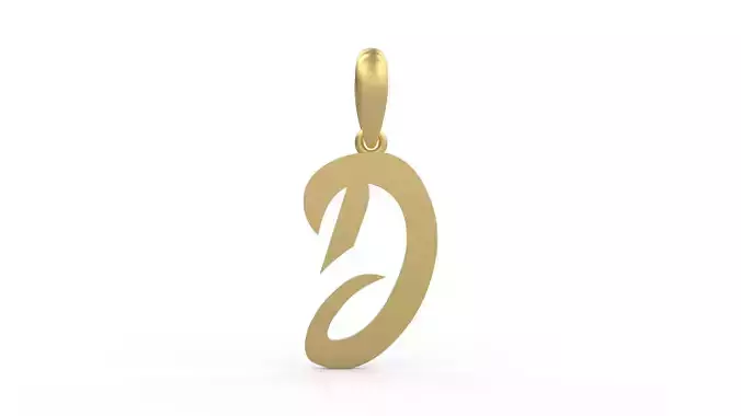 Initial Letters Pendant Rosala D