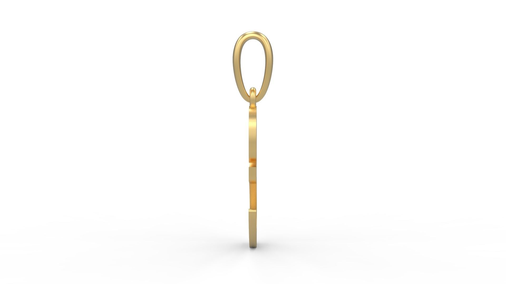 Initial Letters Pendant Rosala E 3D print model_2