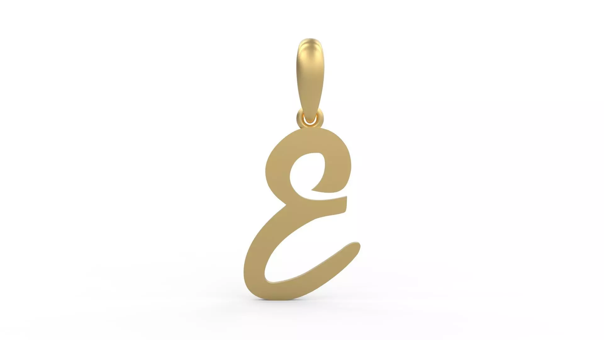 Initial Letters Pendant Rosala E 3D print model_0
