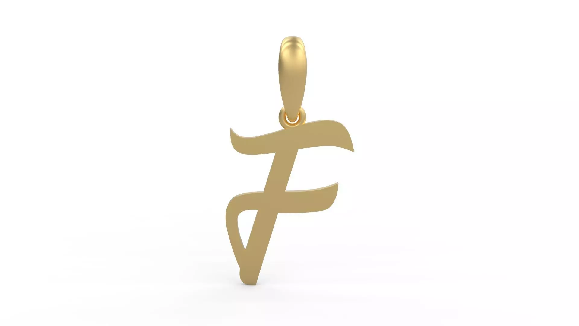 Initial Letters Pendant Rosala F 3D print model_0
