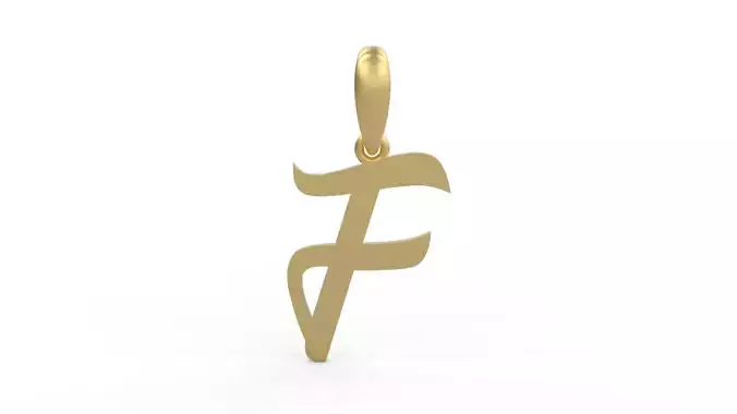 Initial Letters Pendant Rosala F