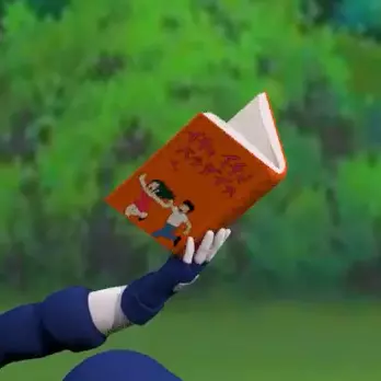 Icha Icha book Rig Low-poly 3D model_0