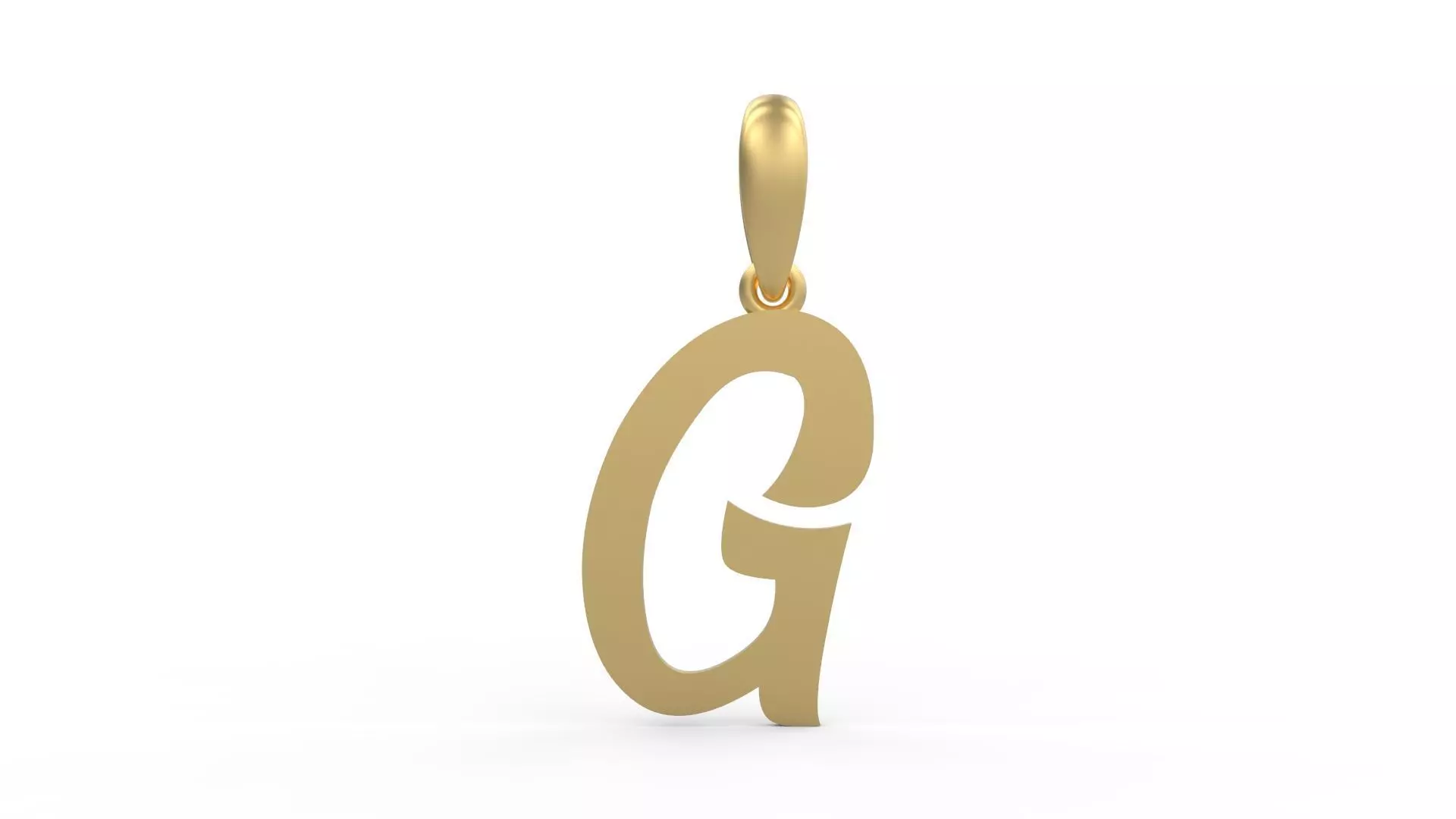Initial Letters Pendant Rosala G 3D print model_0