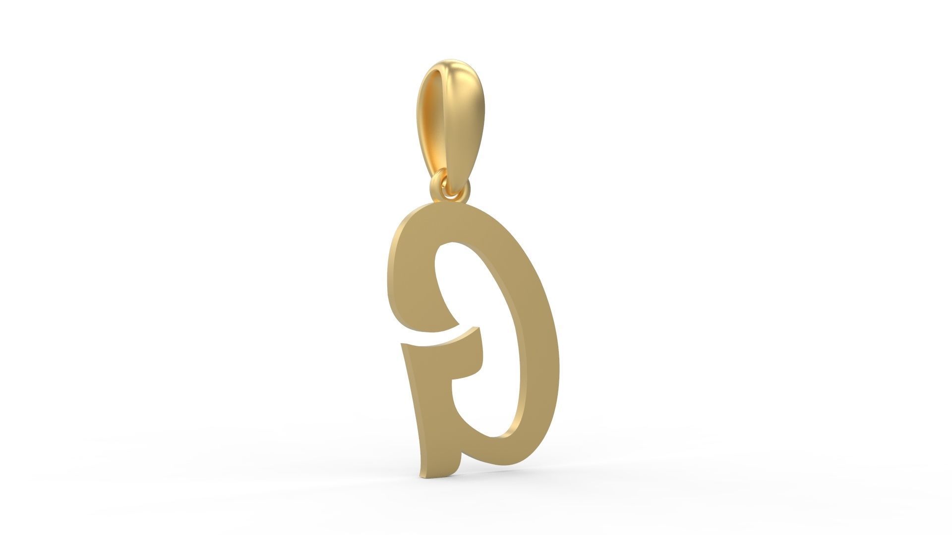 Initial Letters Pendant Rosala G 3D print model_3