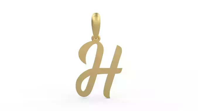 Initial Letters Pendant Rosala H