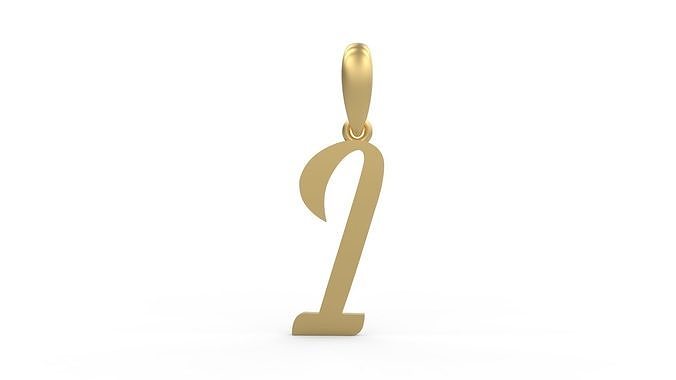 Initial Letters Pendant Rosala I 3D print model