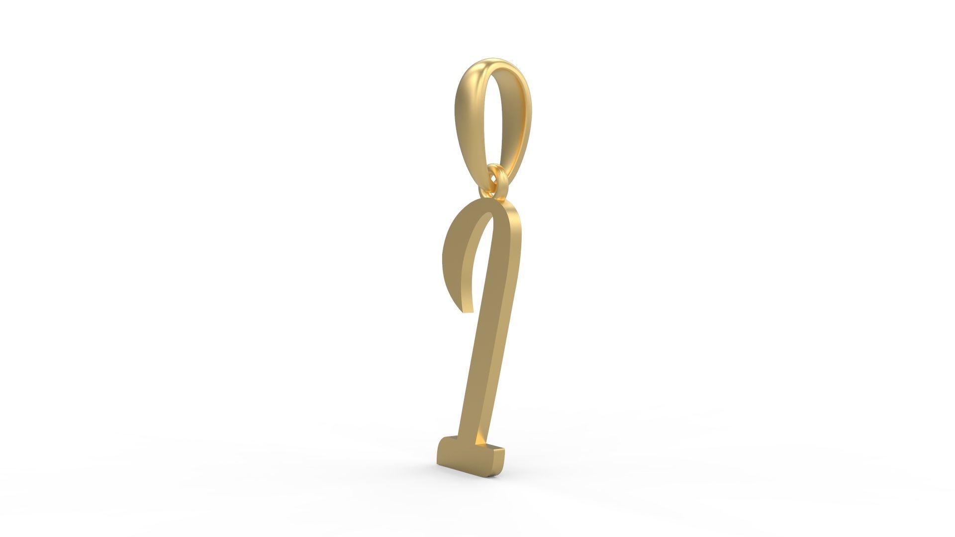 Initial Letters Pendant Rosala I 3D print model_1