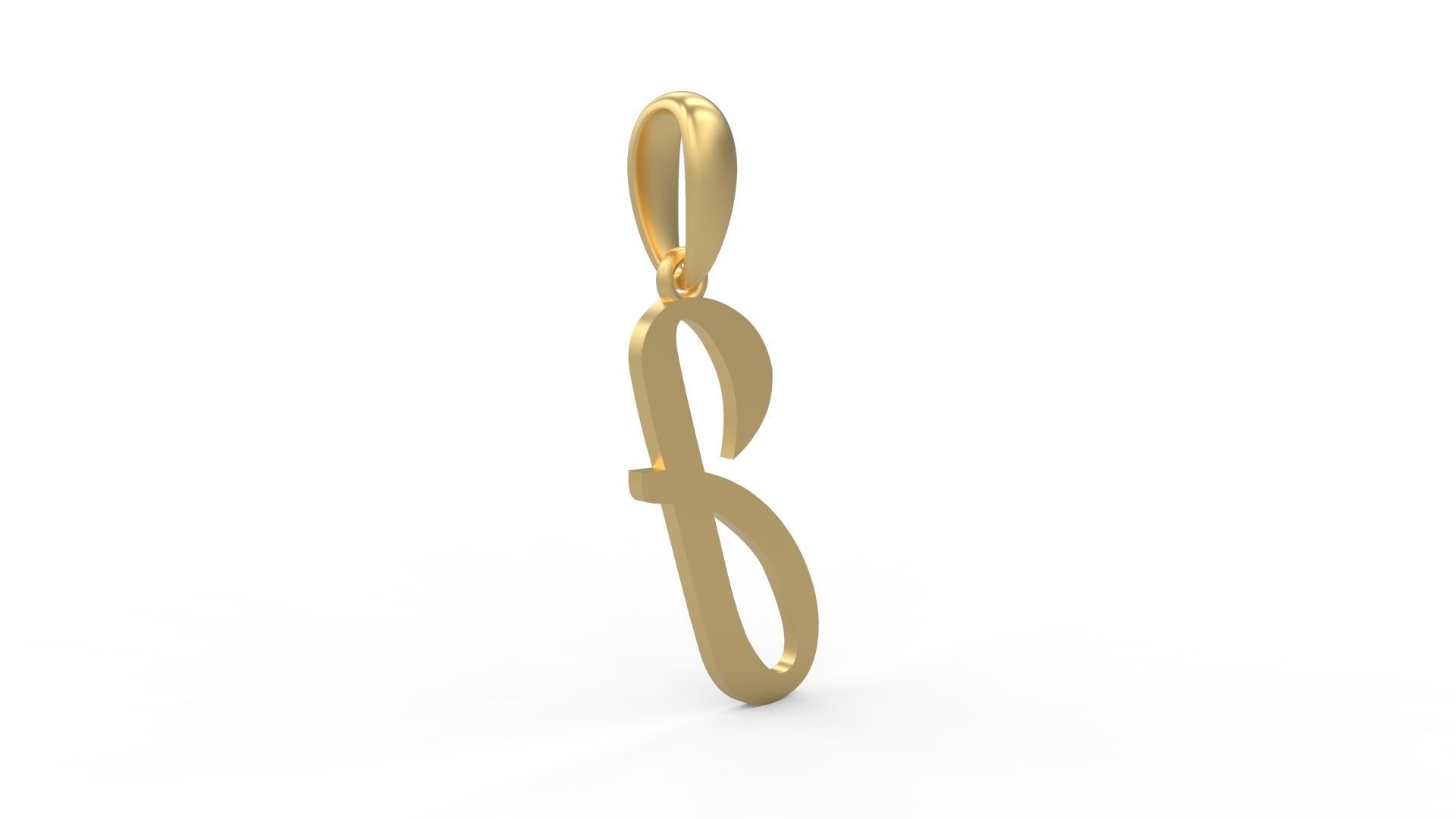 Initial Letters Pendant Rosala J 3D print model_3