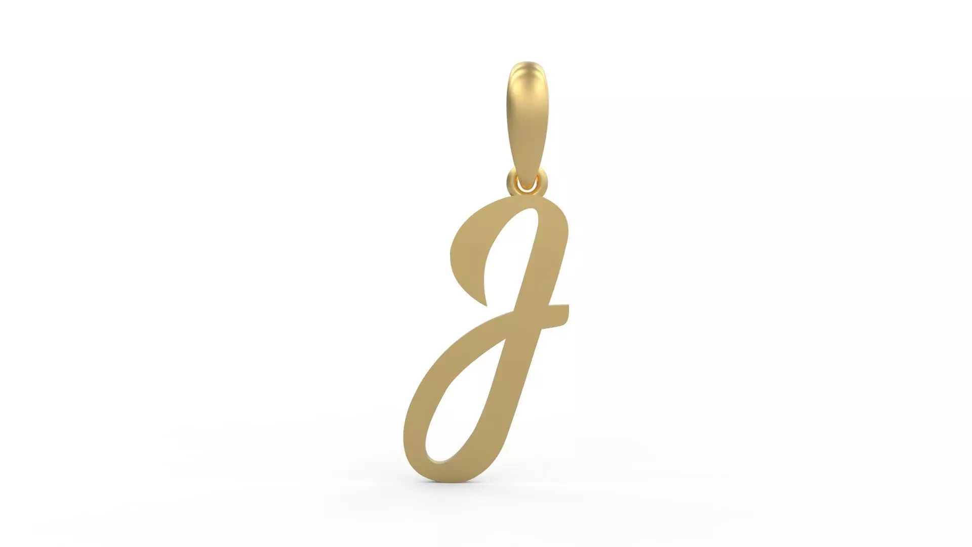 Initial Letters Pendant Rosala J 3D print model_0