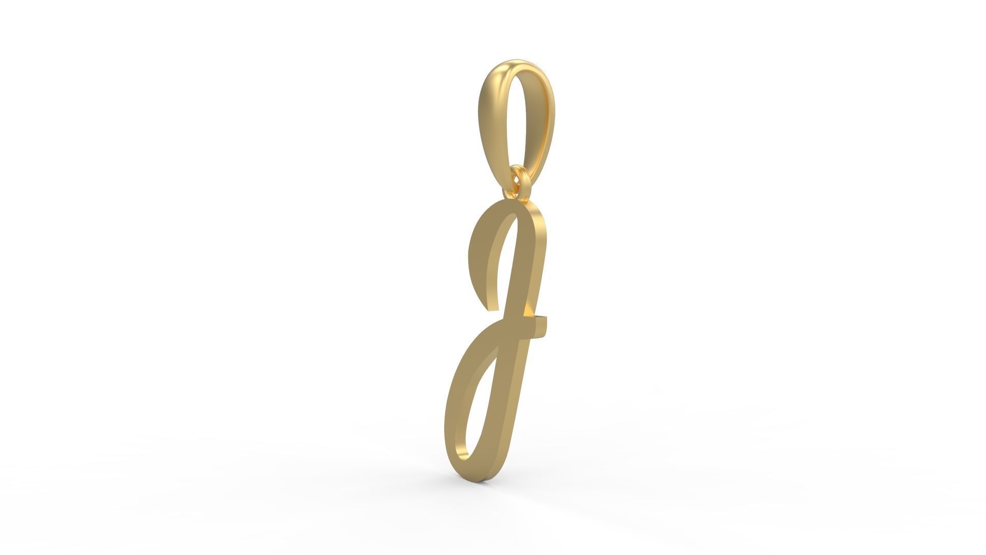 Initial Letters Pendant Rosala J 3D print model_1