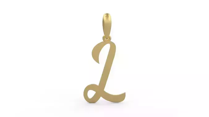 Initial Letters Pendant Rosala L