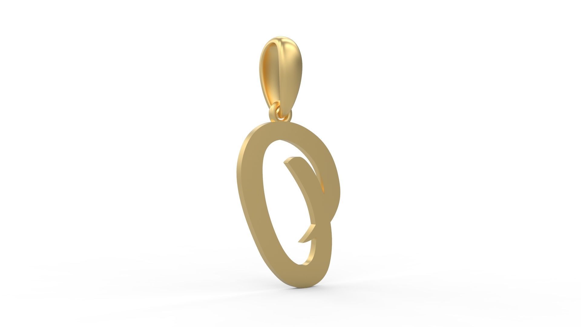Initial Letters Pendant Rosala O 3D print model_3