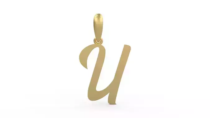 Initial Letters Pendant Rosala U