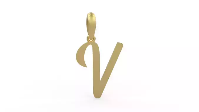 Initial Letters Pendant Rosala V