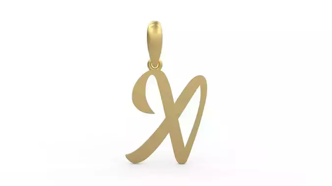 Initial Letters Pendant Rosala X