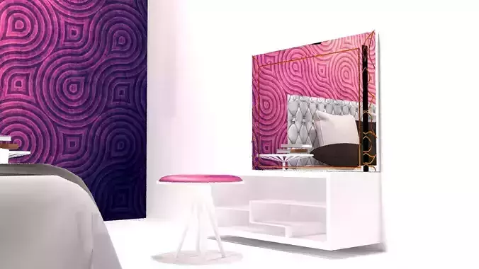 dressing table design 3d model  
