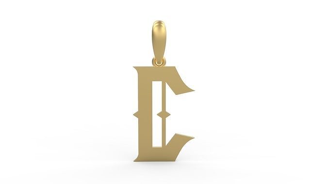 Initial Letters Pendant Sadish C 3D print model
